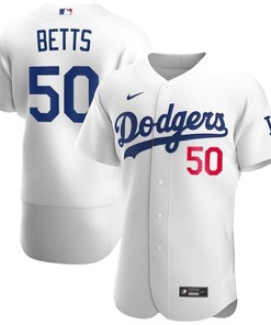 Men’s Los Angeles Dodgers Mookie Betts 50 Jersey - Robokeg