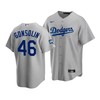 Men's Los Angeles Dodgers Tony Gonsolin 46 2020 World Series Champions Gray Alternate Jersey - Robokeg