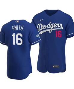 Men's Los Angeles Dodgers Will Smith 16 2020 World Series Champions Alternate Jersey Royal - Robokeg