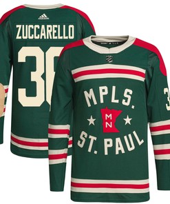 Men's Mats Zuccarello Green Minnesota Wild 2022 Winter Classic Player Jersey Jersey - Robokeg