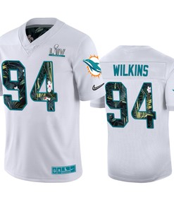 Mens Miami Dolphins Christian Wilkins Nike White Super Bowl Liv Jersey - Robokeg