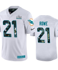 Mens Miami Dolphins Eric Rowe Nike White Super Bowl Liv Jersey - Robokeg