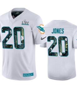 Mens Miami Dolphins Reshad Jones Nike White Super Bowl Liv Jersey - Robokeg