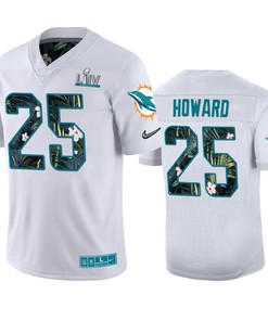 Mens Miami Dolphins Xavien Howard Nike White Super Bowl Liv Jersey - Robokeg