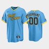 Men's Milwaukee Brewers 00 Custom 2022-23 City Connect Powder Blue Jersey - Robokeg