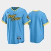 Men's Milwaukee Brewers 2022-23 City Connect Powder Blue Jersey - Robokeg