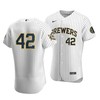 Men's Milwaukee Brewers Jackie Robinson Day Jersey - Robokeg