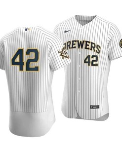 Men's Milwaukee Brewers Jackie Robinson Day Jersey - Robokeg