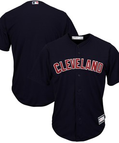 Men's Navy Cleveland Indians Big & Tall Team Jersey - Robokeg