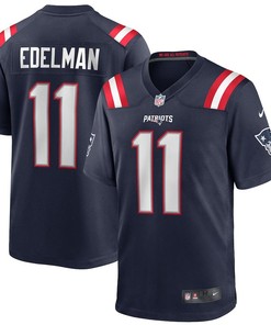 Mens New England Patriots Julian Edelman Nike Navy Game Jersey - Robokeg