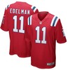 Mens New England Patriots Julian Edelman Nike Red Alternate Game Jersey - Robokeg