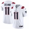 Mens New England Patriots Julian Edelman Nike White Vapor Limited Jersey - Robokeg
