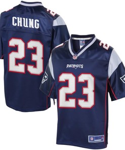 Mens New England Patriots Patrick Chung Nfl Pro Line Navy Team Color Jersey - Robokeg