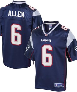 Mens New England Patriots Ryan Allen Nfl Pro Line Navy Team Color Jersey - Robokeg