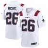 Mens New England Patriots Sony Michel Nike White Game Jersey - Robokeg