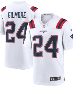 Mens New England Patriots Stephon Gilmore Nike White Game Jersey - Robokeg
