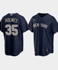 Men's New York Yankees Clay Holmes 35 Alternate Navy Jersey - Robokeg