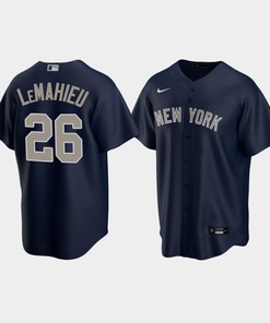 Men's New York Yankees D.J. LeMahieu 26 Alternate Navy Jersey - Robokeg