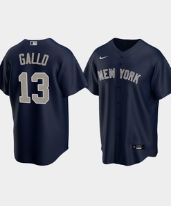 Men's New York Yankees Joey Gallo 13 Alternate Navy Jersey - Robokeg