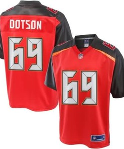 Mens Nfl Pro Line Demar Dotson Red Tampa Bay Buccaneers Jersey - Robokeg