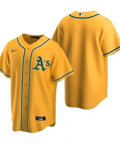 Mens Oakland Athletics Mlb 2020 Alternate Gold Jersey Gift For Athletics Fans - Robokeg