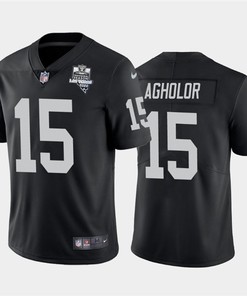 Mens Oakland Raiders Black #15 Nelson Agholor 2020 Inaugural Season Vapor Limited Stitched Nfl Jersey - Robokeg
