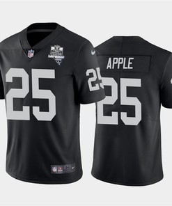 Mens Oakland Raiders Black #25 Eli Apple 2020 Inaugural Season Vapor Limited Stitched Nfl Jersey - Robokeg
