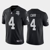 Mens Oakland Raiders Black #4 Derek Carr 2020 Inaugural Season Vapor Limited Stitched Nfl Jersey - Robokeg