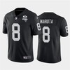 Mens Oakland Raiders Black #8 Marcus Mariota 2020 Inaugural Season Vapor Limited Stitched Nfl Jersey - Robokeg