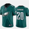 Mens Philadelphia Eagles #20 Brian Dawkins Green 2020 Team Big Logo Limited Stitched Jersey - Robokeg