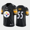 Mens Pittsburgh Steelers #55 Devin Bush Black 2020 Team Big Logo Limited Stitched Nfl Jersey - Robokeg