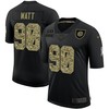 Mens Pittsburgh Steelers #90 T. J. Watt 2020 Black Camo Salute To Service Limited Stitched Nfl Jersey - Robokeg
