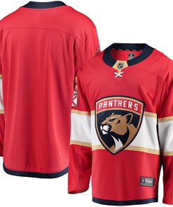 Men's Red Florida Panthers Breakaway Home Jersey Jersey - Robokeg