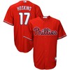 Men's Rhys Hoskins Red Philadelphia Phillies Big & Tall Player Jersey - Robokeg