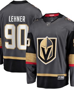 Men's Robin Lehner Gray Vegas Golden Knights Breakaway Home Player Jersey Jersey - Robokeg
