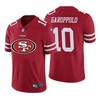 Mens San Francisco 49ers #10 Jimmy Garoppolo Red 2020 Team Big Logo Limited Stitched Jersey - Robokeg