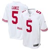 Mens San Francisco 49ers Trey Lance White 2021 Nfl Draft First Round Pick Game Jersey Gift For San Francisco 49ers Fans - Robokeg