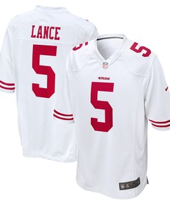 Mens San Francisco 49ers Trey Lance White 2021 Nfl Draft First Round Pick Game Jersey Gift For San Francisco 49ers Fans - Robokeg