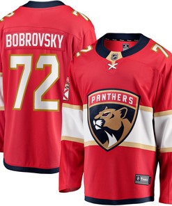Men's Sergei Bobrovsky Red Florida Panthers Breakaway Player Jersey Jersey - Robokeg