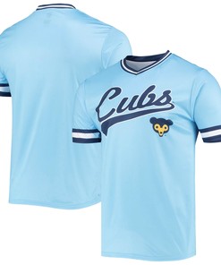 Men's Stitches Blue/Royal Chicago Cubs Cooperstown Collection V-Neck Team Color Jersey - Robokeg