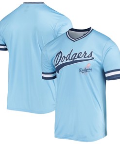 Men's Stitches Blue/Royal Los Angeles Dodgers Cooperstown Collection V-Neck Team Color Jersey - Robokeg