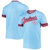 Men's Stitches Light Blue/Red St. Louis Cardinals Cooperstown Collection V-Neck Team Color Jersey - Robokeg
