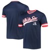 Men's Stitches Navy/Red Chicago White Sox Cooperstown Collection V-Neck Team Color Jersey - Robokeg