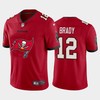 Mens Tampa Bay Buccaneers #12 Tom Brady Red 2020 Team Big Logo Limited Stitched Nfl Jersey - Robokeg