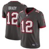 Mens Tampa Bay Buccaneers Tom Brady Nike Pewter Alternate Vapor Limited Jersey - Robokeg