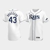 Men's Tampa Bay Rays 43 Mike Brosseau White Home Jersey - Robokeg