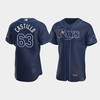 Men's Tampa Bay Rays 63 Diego Castillo Navy Alternate Jersey - Robokeg
