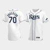 Men's Tampa Bay Rays 70 Nick Anderson White Home Jersey - Robokeg