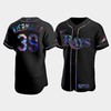 Men's Tampa Bay Rays Kevin Kiermaier 39 Black Holographic Golden Edition Jersey - Robokeg