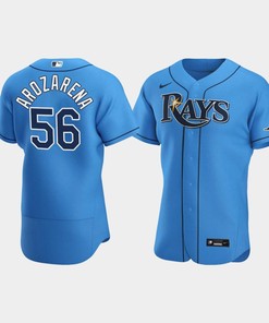 Men's Tampa Bay Rays Randy Arozarena 56 Light Blue Alternate Jersey - Robokeg